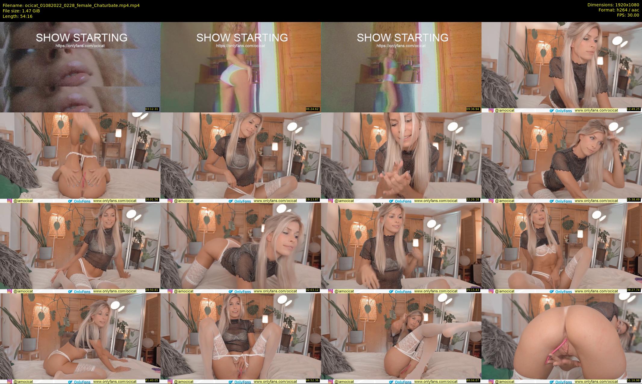 ocicat — 55 minute Chaturbate female cam show recording, 1080p, Aug 1, 2022
