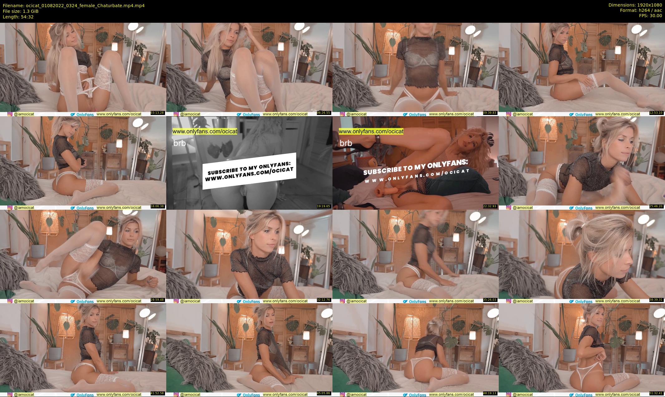 ocicat — 55 minute Chaturbate female cam show recording, 1080p, Aug 1, 2022