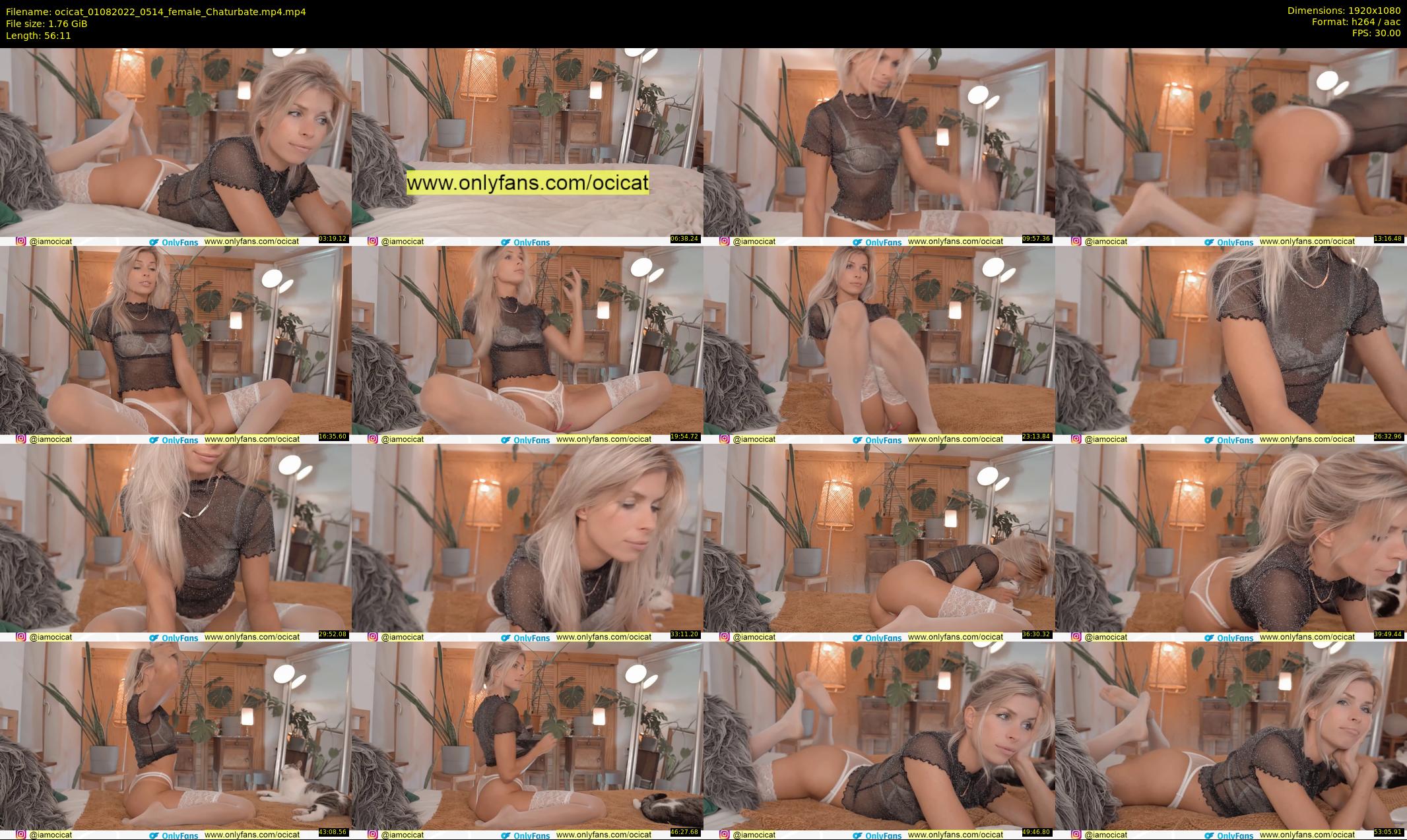 ocicat — 57 minute Chaturbate female cam show recording, 1080p, Aug 1, 2022