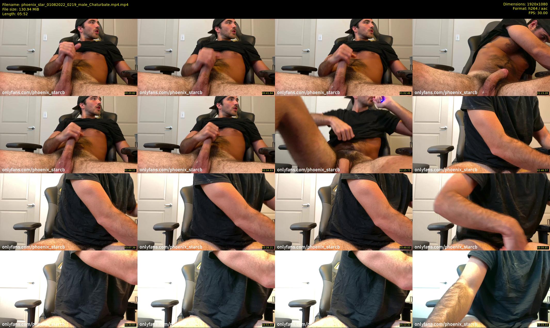 phoenix_star — 6 minute Chaturbate male cam show recording, 1080p, Aug 1, 2022