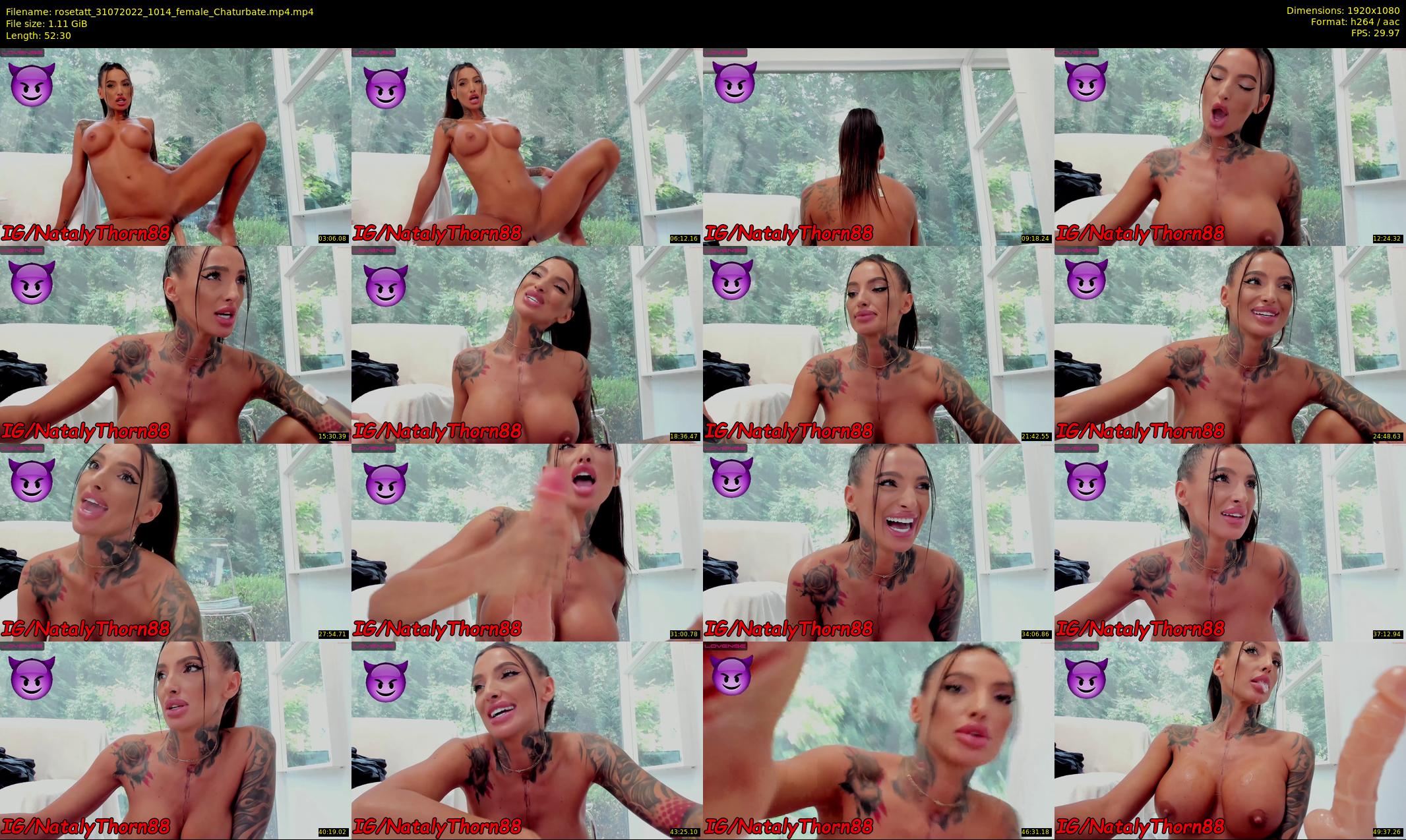 rosetatt — 53 minute Chaturbate female cam show recording, 1080p, Jul 31, 2022