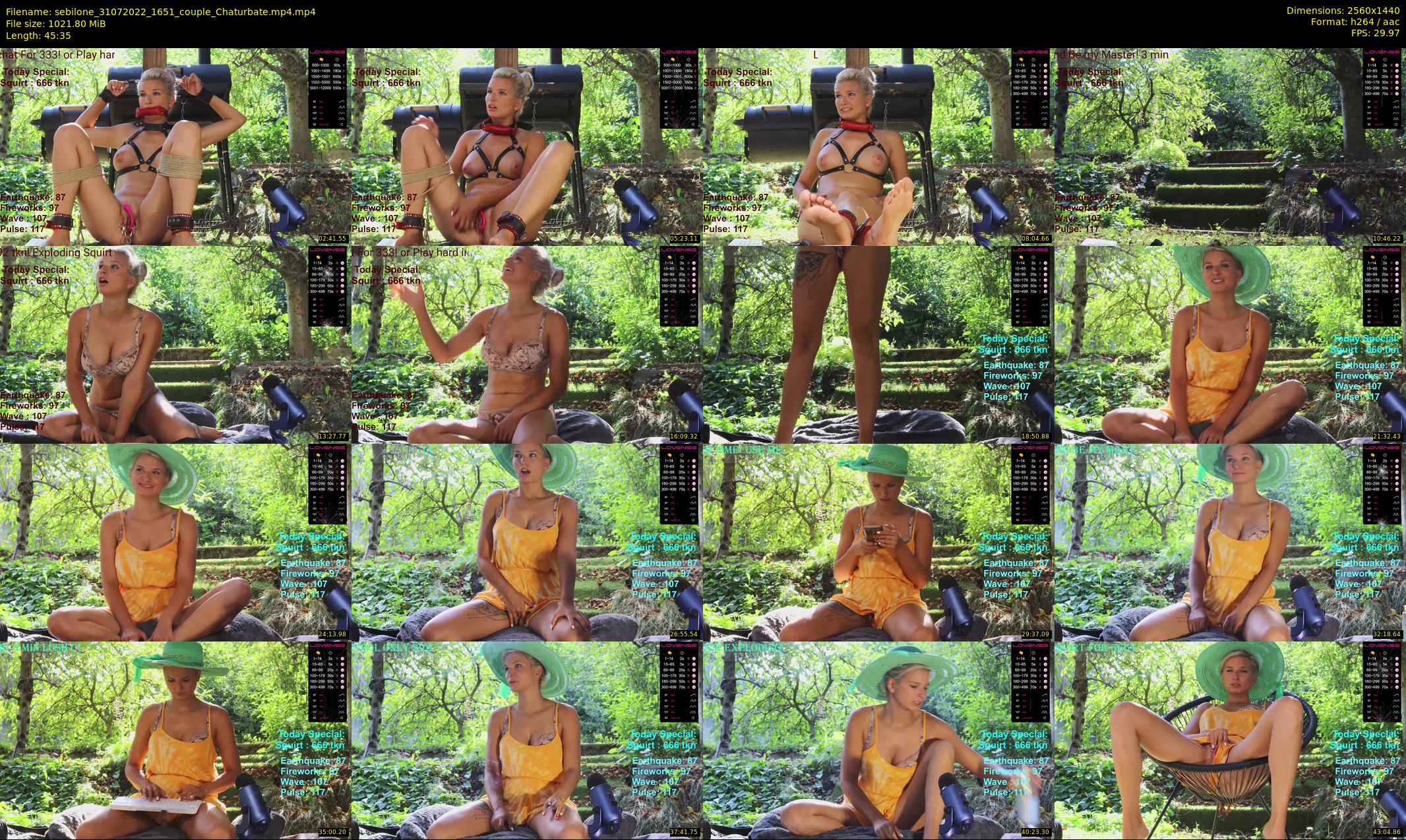 sebilone — 46 minute Chaturbate couple cam show recording, 1080p, Jul 31, 2022