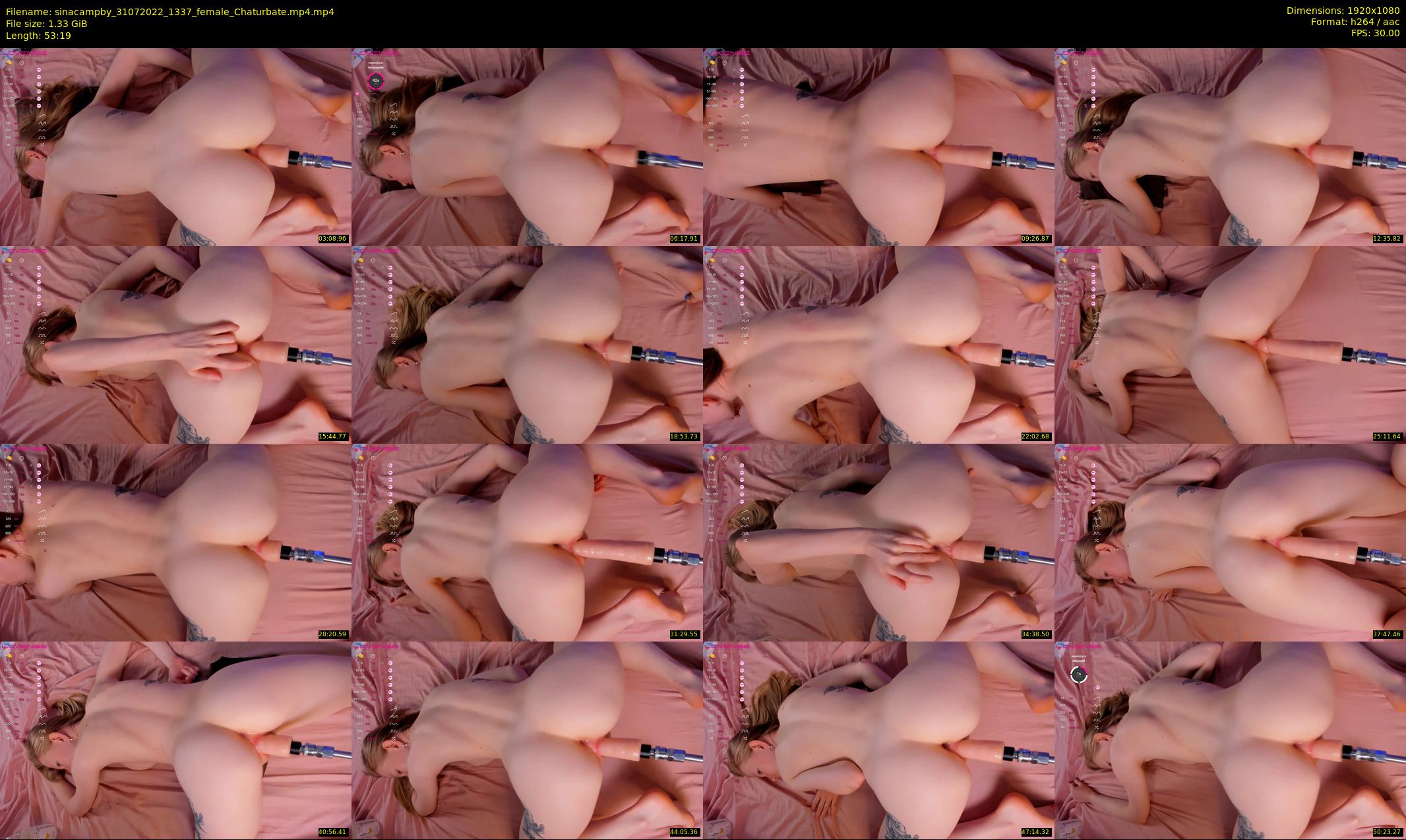sinacampby — 54 minute Chaturbate couple cam show recording, 1080p, Jul 31, 2022
