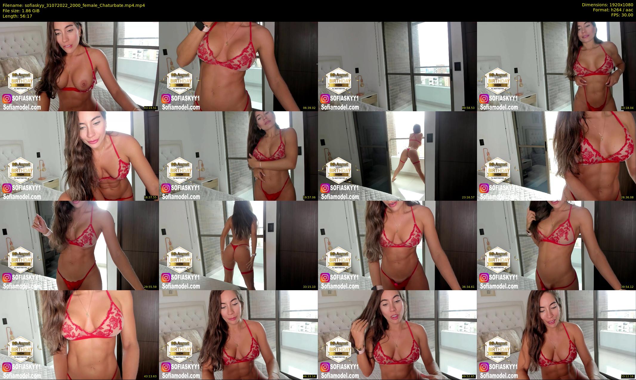 sofiaskyy — 57 minute Chaturbate female cam show recording, 1080p, Jul 31, 2022