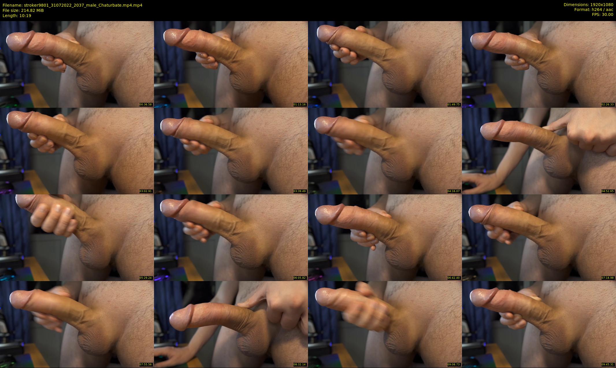 stroker9801 — 11 minute Chaturbate male cam show recording, 1080p, Jul 31, 2022