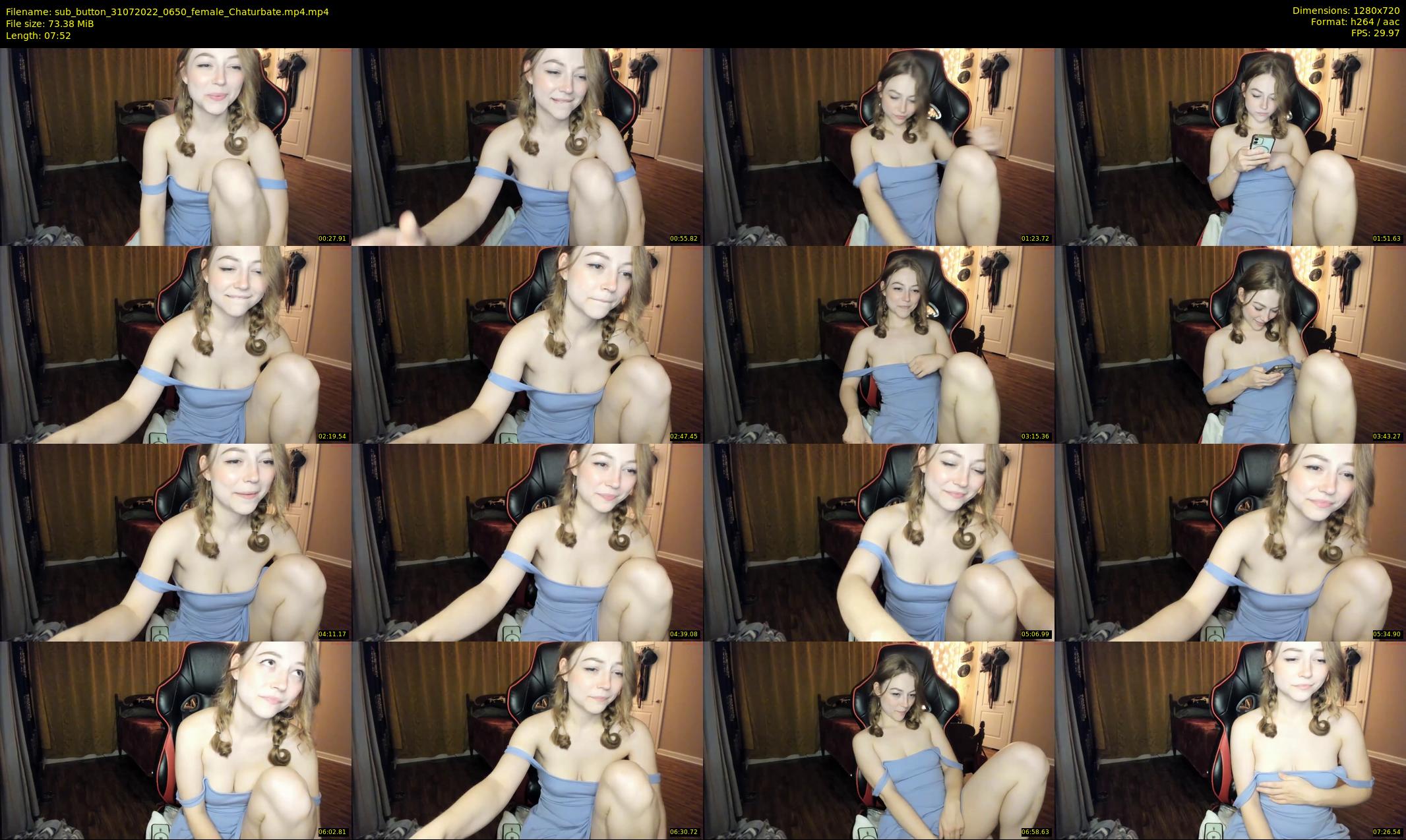 sub_button — 8 minute Chaturbate female cam show recording, 720p, Jul 31, 2022