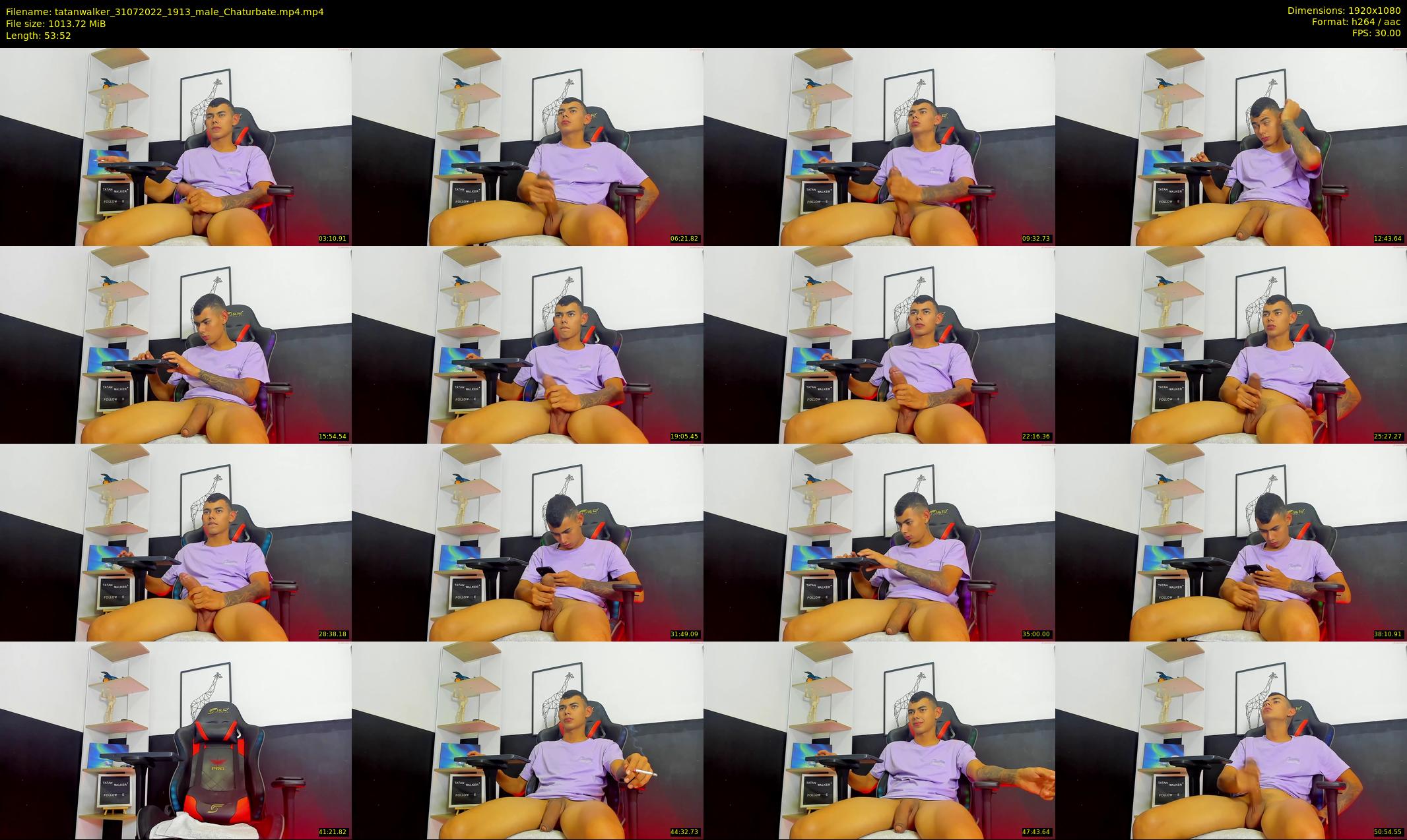 tatanwalker — 54 minute Chaturbate male cam show recording, 1080p, Jul 31, 2022