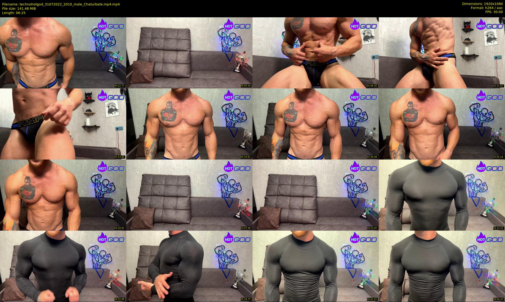 technohotgod — 7 minute Chaturbate male cam show recording, 1080p, Jul 31, 2022