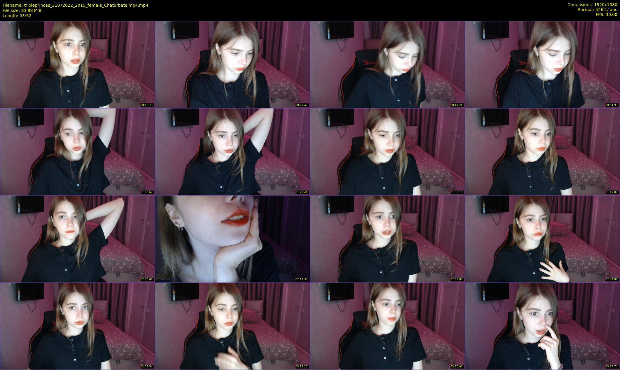 tripleprinces — 4 minute Chaturbate female cam show recording, 1080p, Jul 31, 2022