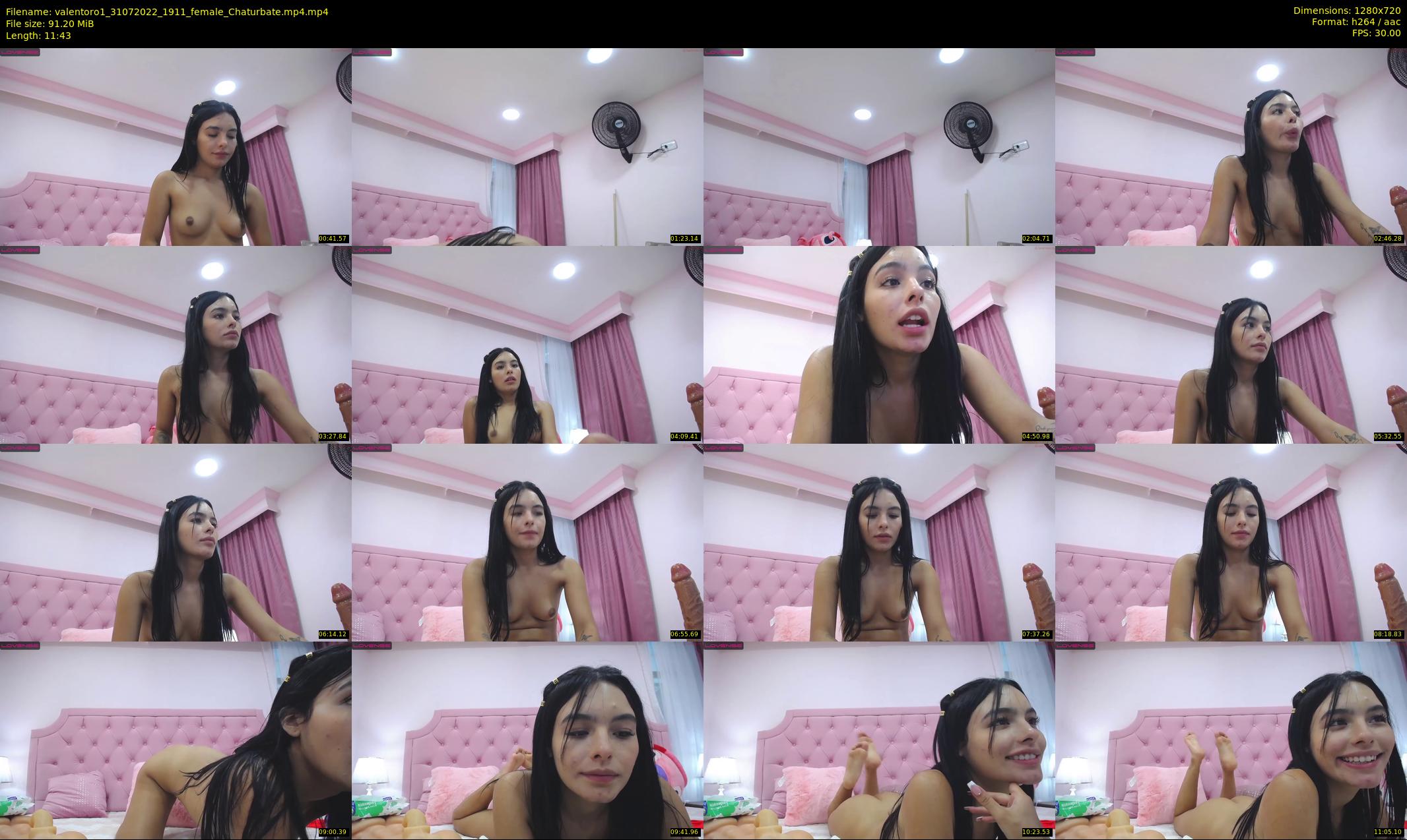 valentoro1 — 12 minute Chaturbate female cam show recording, 720p, Jul 31, 2022