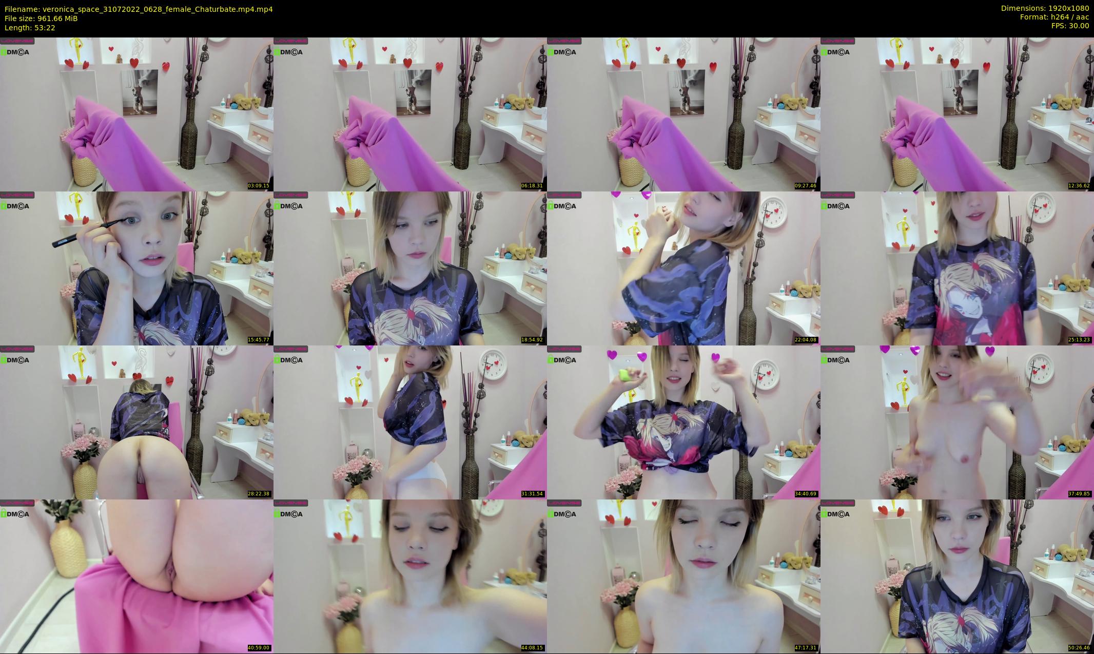 veronica_space — 54 minute Chaturbate female cam show recording, 1080p, Jul 31, 2022