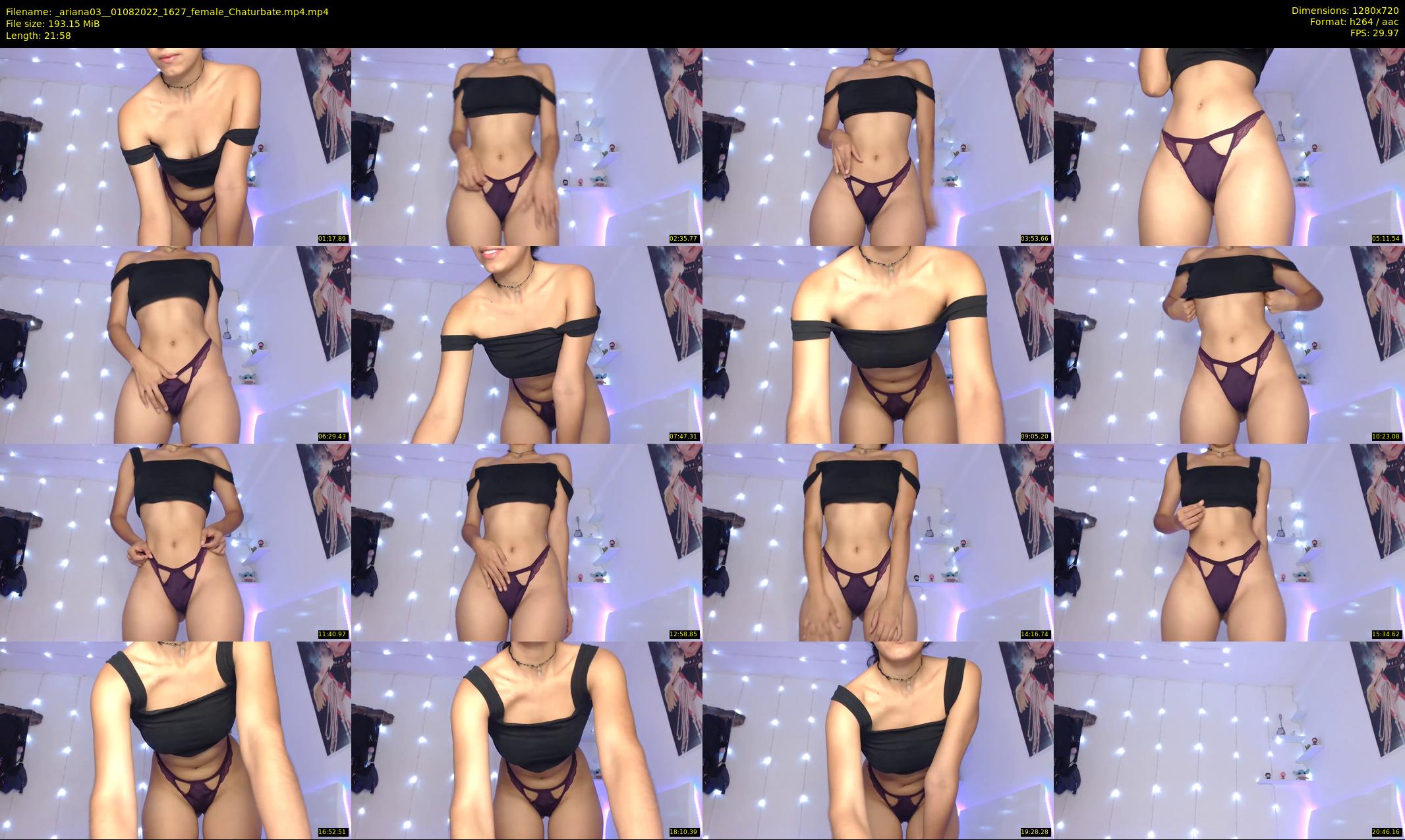 _ariana03_ — 22 minute Chaturbate female cam show recording, 720p, Aug 1, 2022