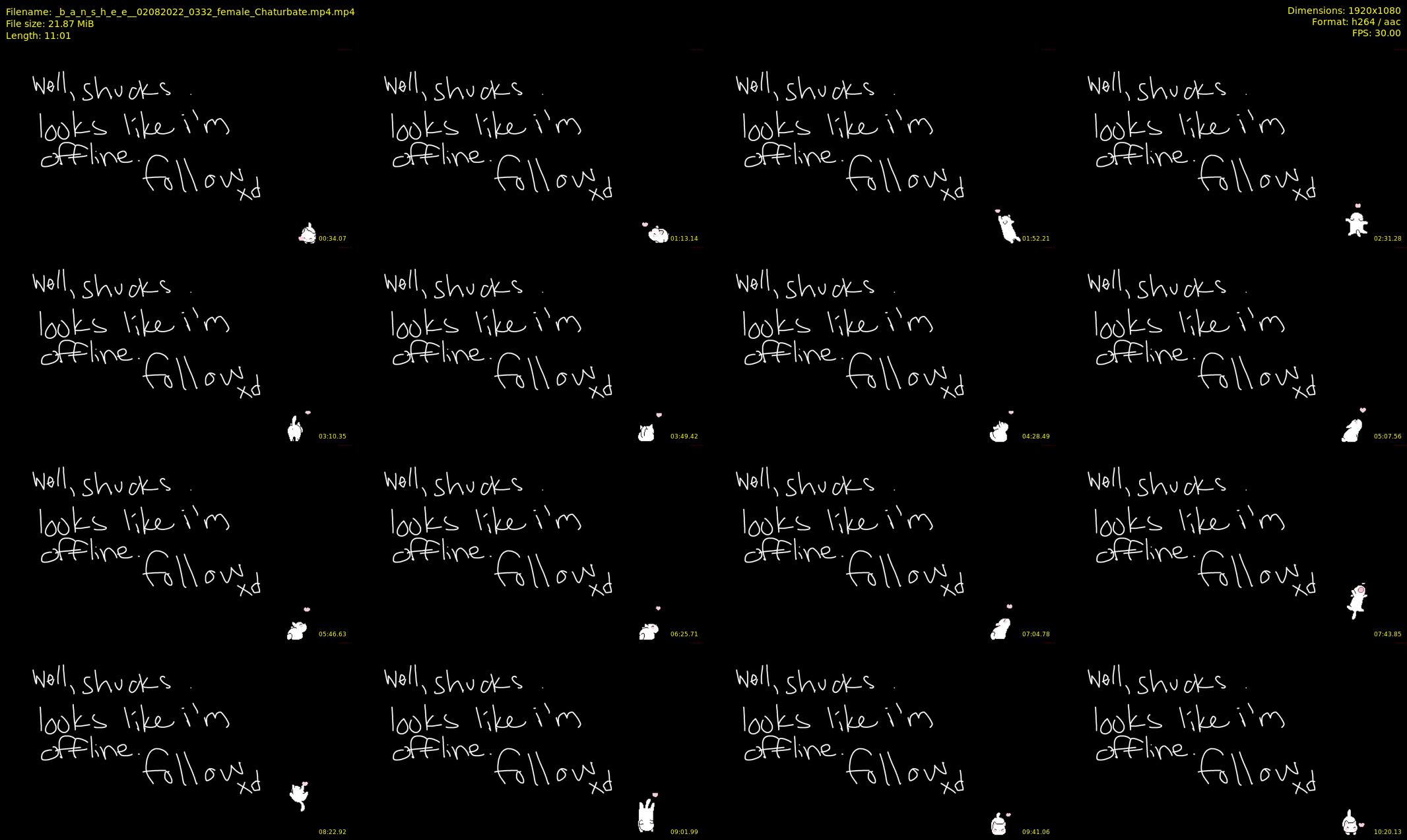 _b_a_n_s_h_e_e_ — 12 minute Chaturbate female cam show recording, 1080p, Aug 2, 2022