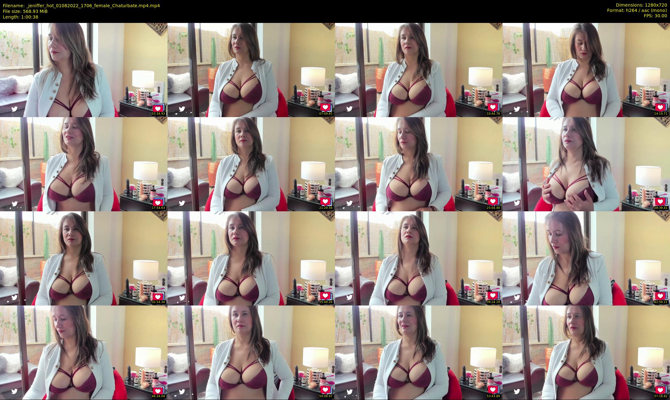 _jeniffer_hot — 61 minute Chaturbate female cam show recording, 720p, Aug 1, 2022