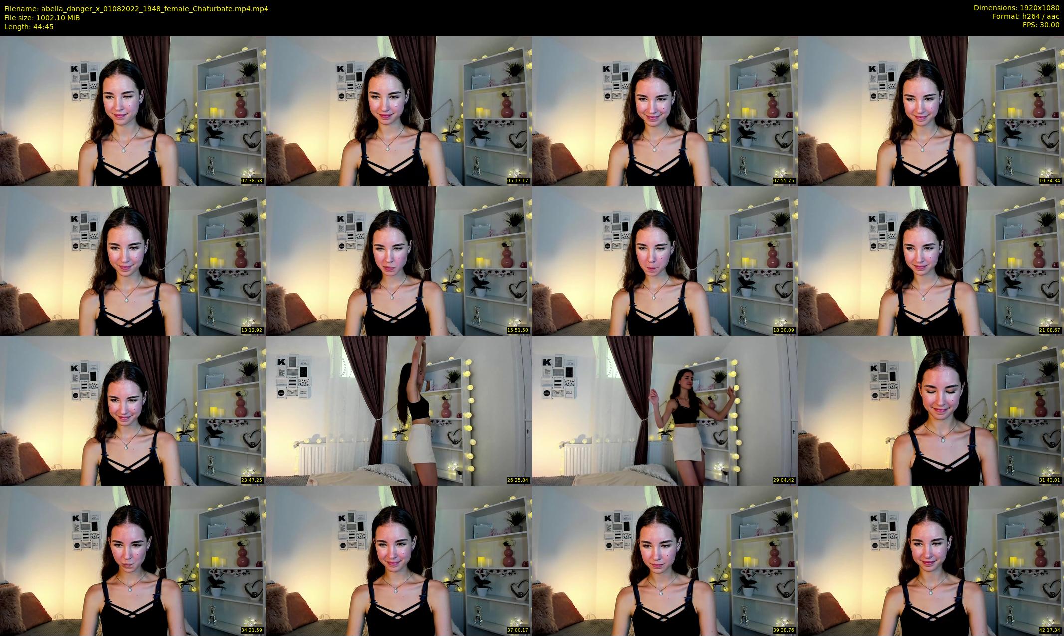 abella_danger_x — 45 minute Chaturbate female cam show recording, 1080p, Aug 1, 2022
