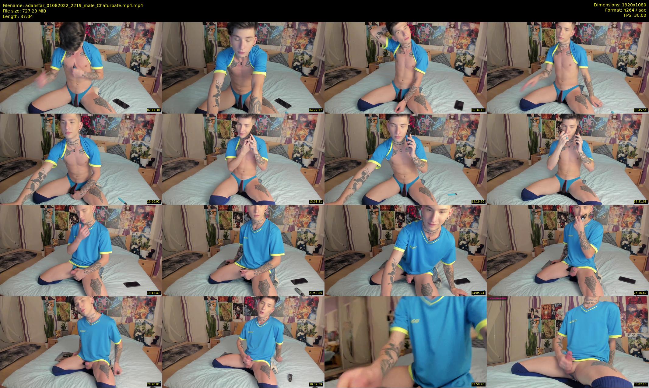 adanstar — 38 minute Chaturbate male cam show recording, 1080p, Aug 1, 2022
