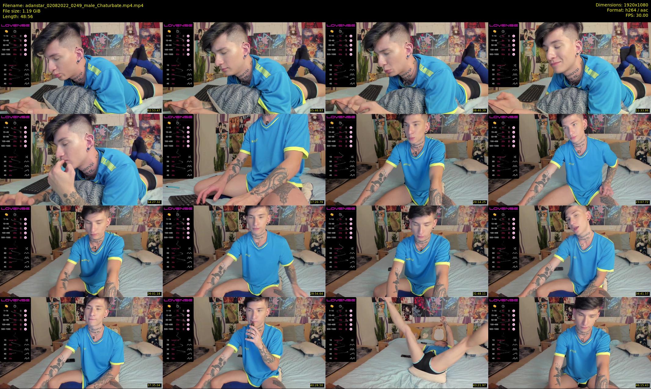 adanstar — 49 minute Chaturbate male cam show recording, 1080p, Aug 2, 2022