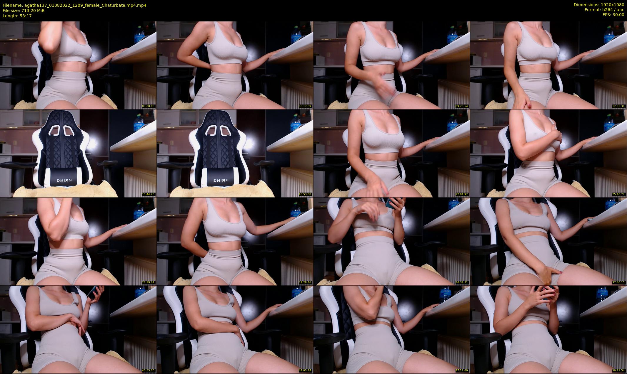 agatha137 — 54 minute Chaturbate female cam show recording, 1080p, Aug 1, 2022
