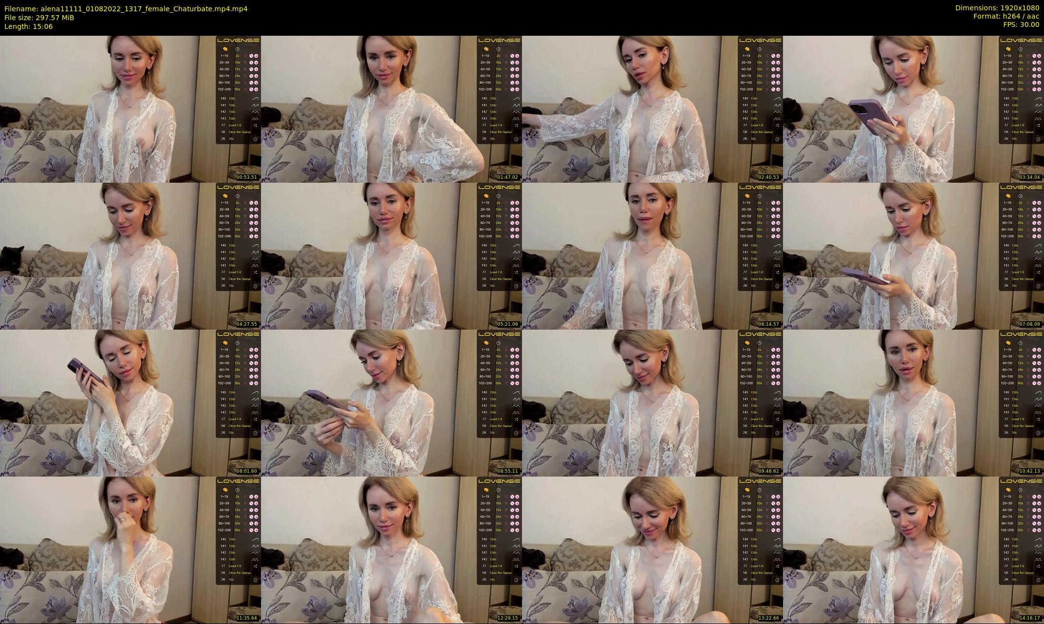alena11111 — 16 minute Chaturbate female cam show recording, 1080p, Aug 1, 2022