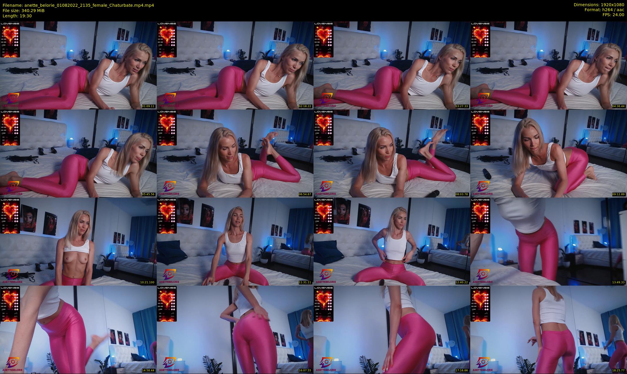 anette_belorie — 20 minute Chaturbate female cam show recording, 1080p, Aug 1, 2022