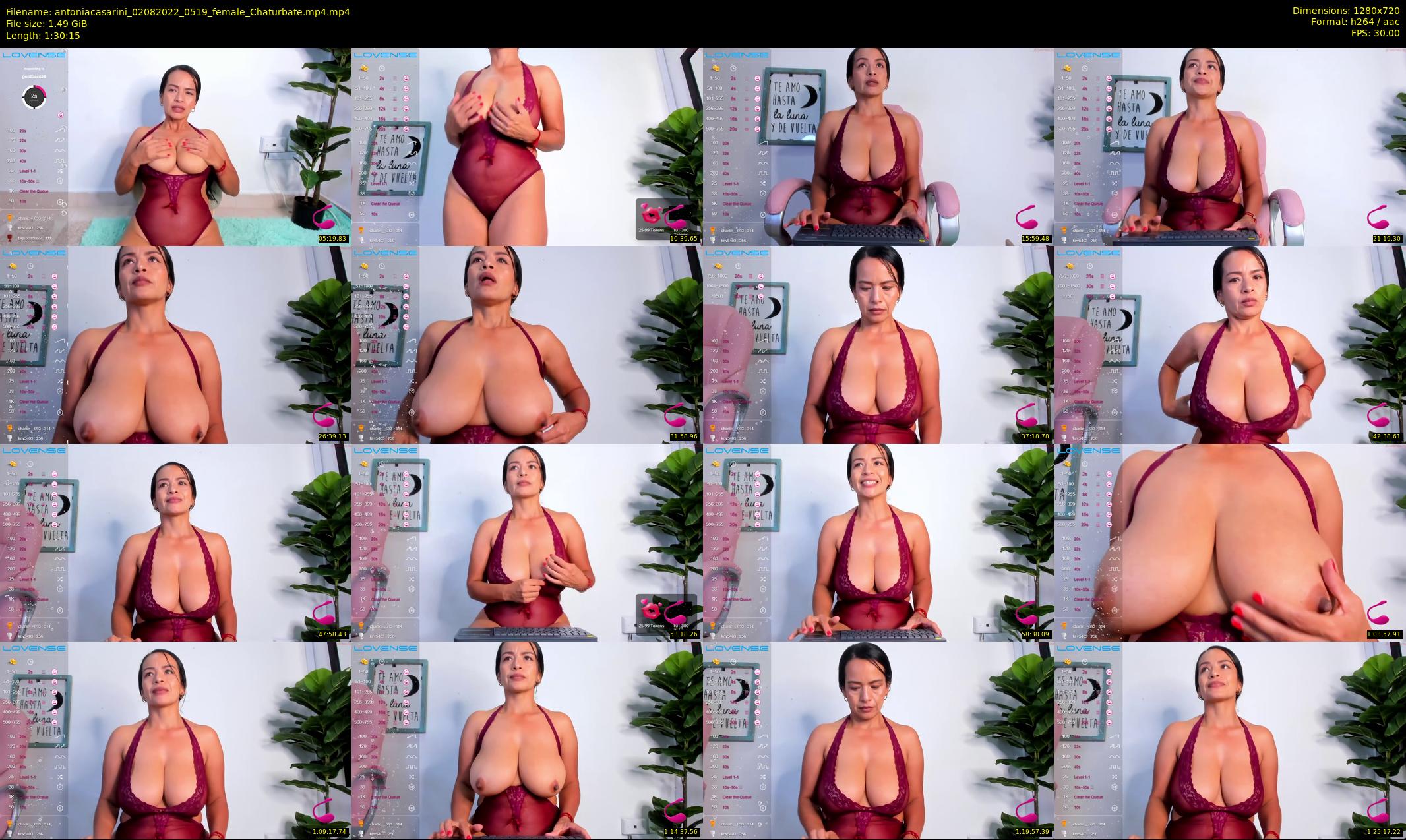 antoniacasarini — 91 minute Chaturbate female cam show recording, 720p, Aug 2, 2022