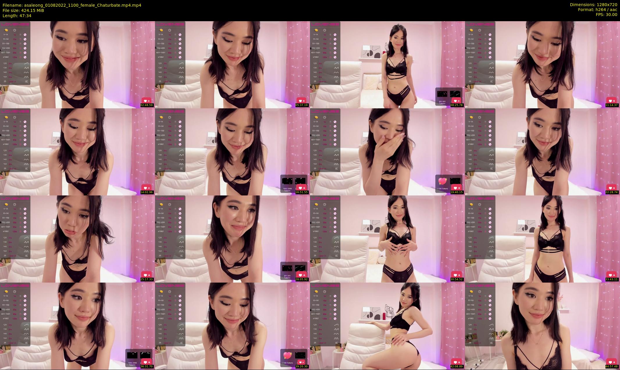 asaleong — 48 minute Chaturbate female cam show recording, 720p, Aug 1, 2022