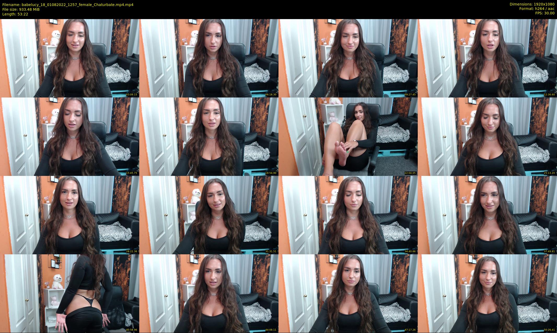 babelucy_18 — 54 minute Chaturbate female cam show recording, 1080p, Aug 1, 2022