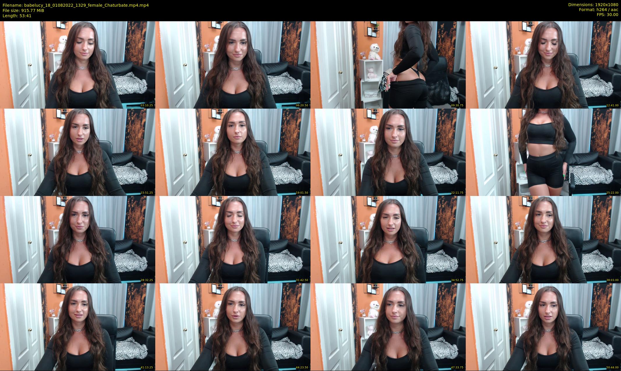 babelucy_18 — 54 minute Chaturbate female cam show recording, 1080p, Aug 1, 2022