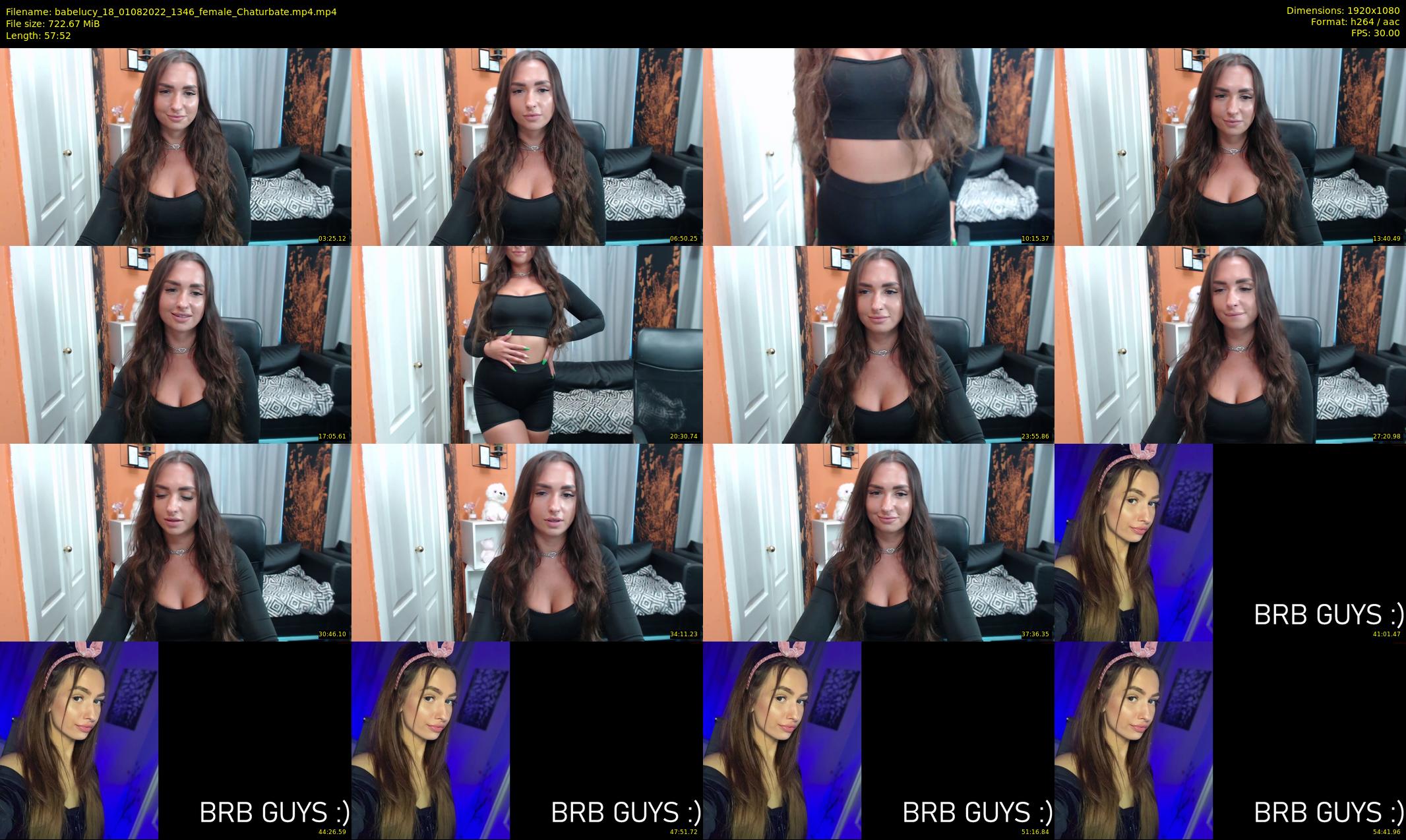babelucy_18 — 58 minute Chaturbate female cam show recording, 1080p, Aug 1, 2022