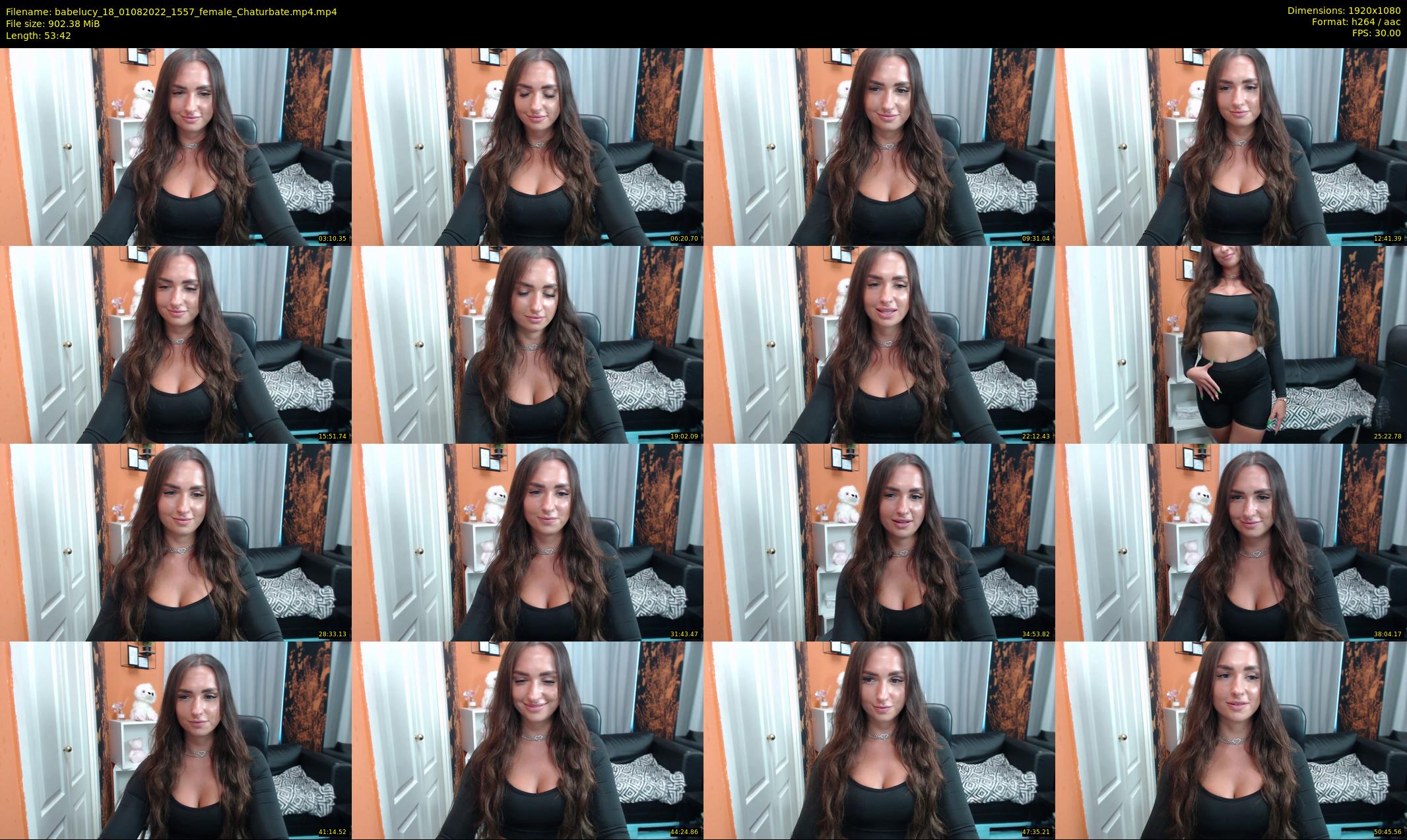 babelucy_18 — 54 minute Chaturbate female cam show recording, 1080p, Aug 1, 2022