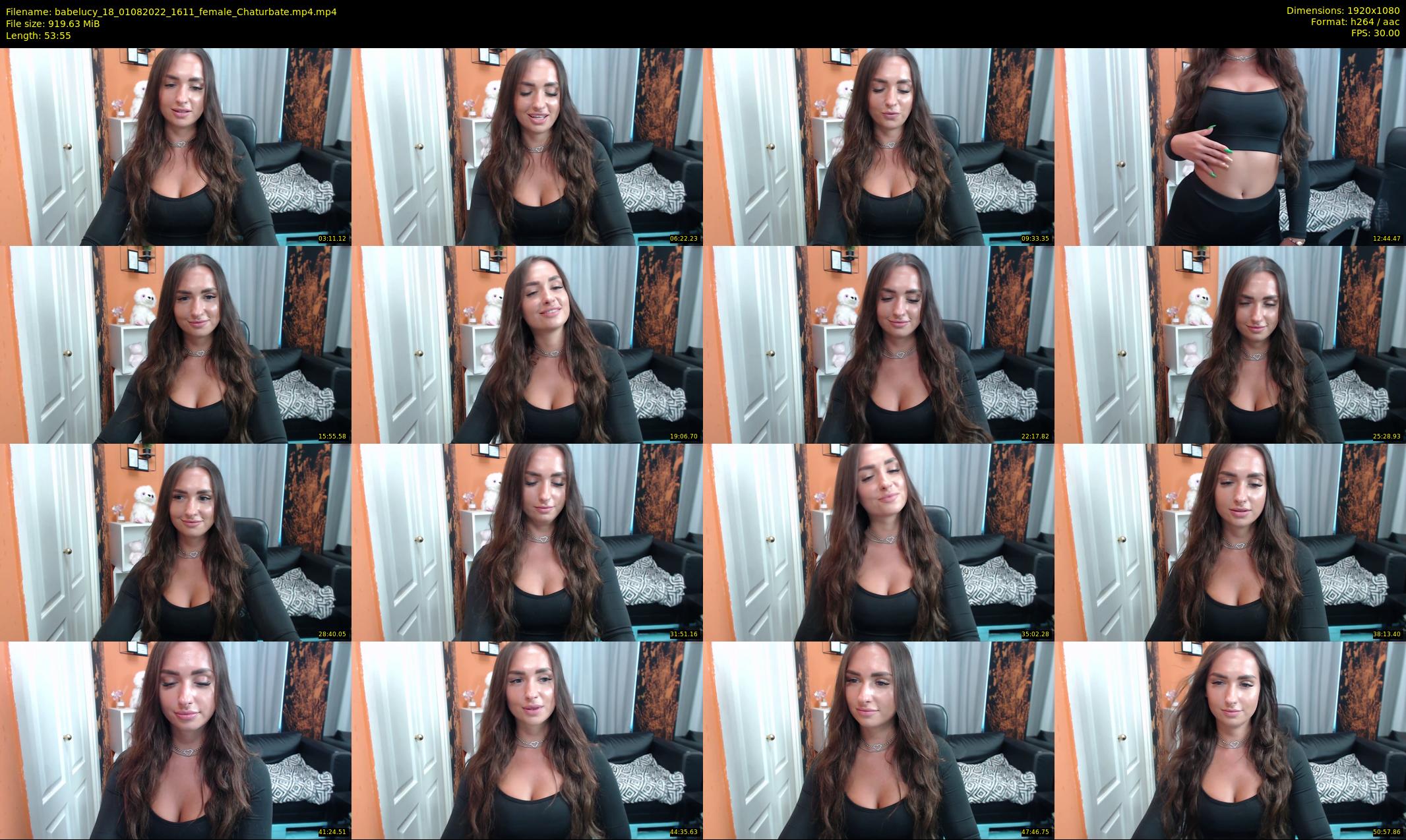 babelucy_18 — 54 minute Chaturbate female cam show recording, 1080p, Aug 1, 2022
