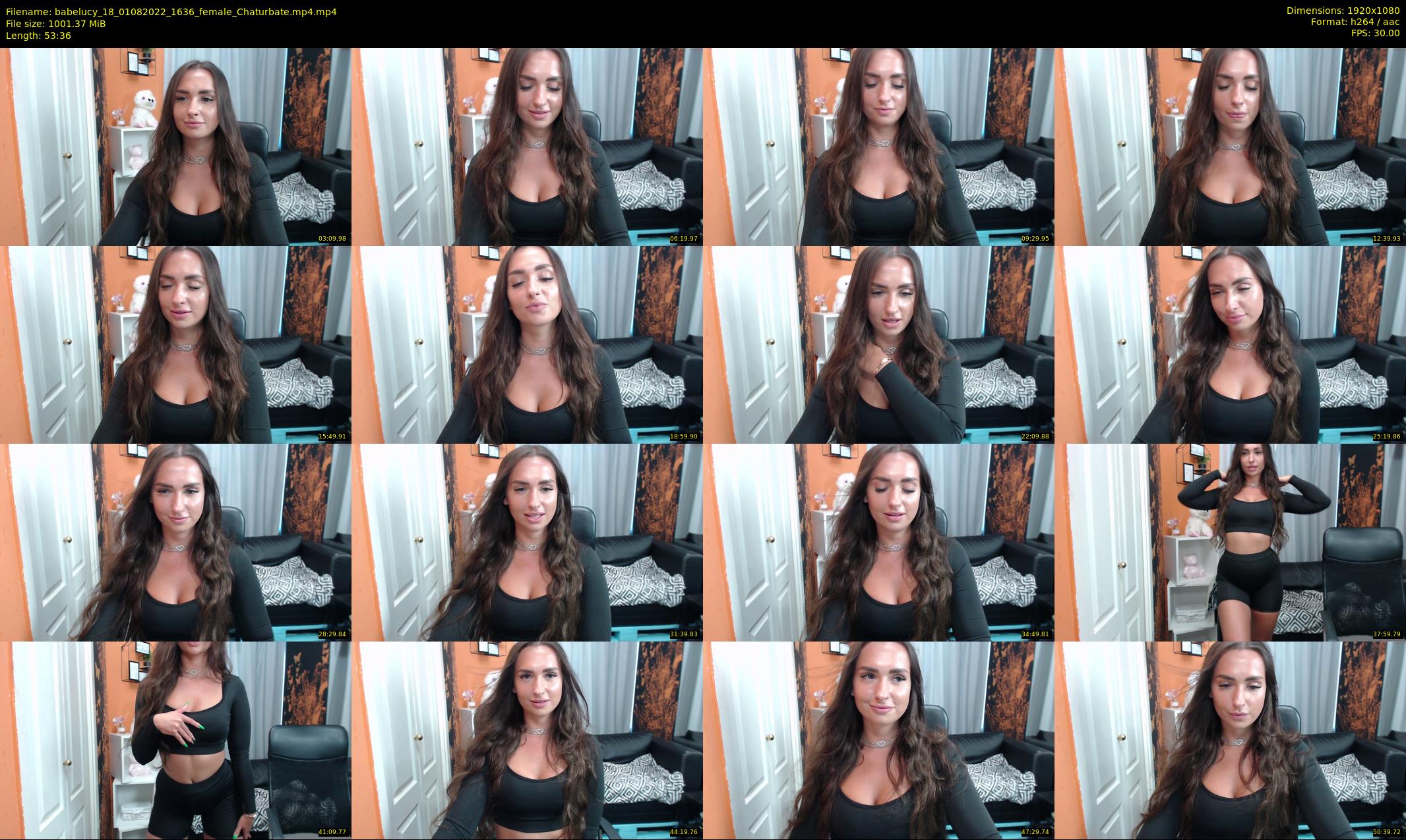 babelucy_18 — 54 minute Chaturbate female cam show recording, 1080p, Aug 1, 2022