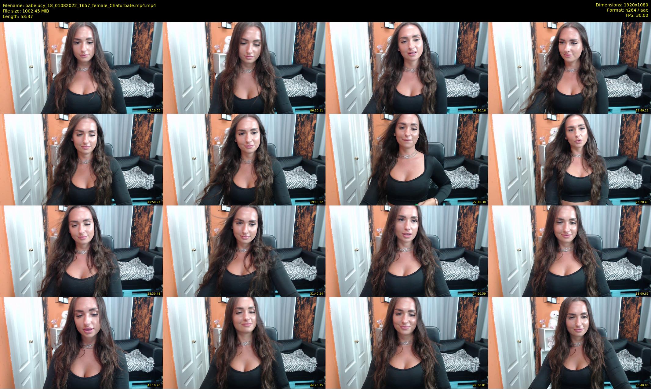 babelucy_18 — 54 minute Chaturbate female cam show recording, 1080p, Aug 1, 2022