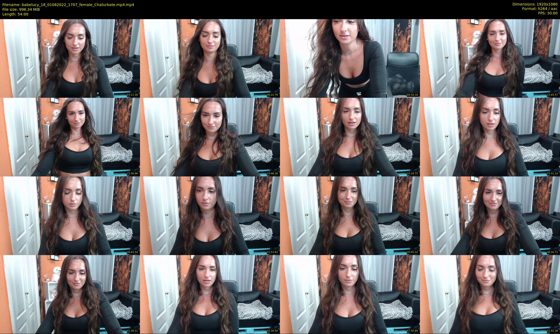 babelucy_18 — 54 minute Chaturbate female cam show recording, 1080p, Aug 1, 2022
