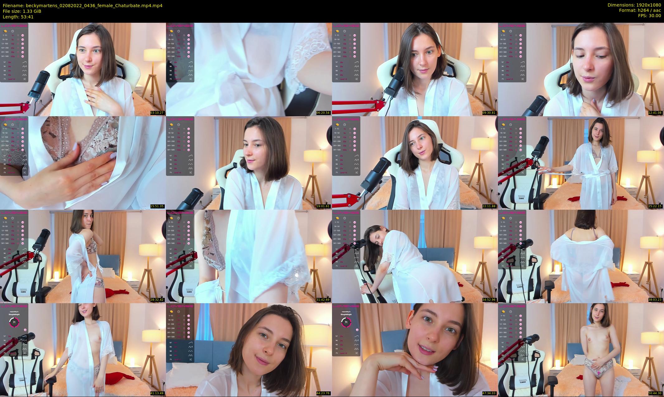 beckymartens — 54 minute Chaturbate female cam show recording, 1080p, Aug 2, 2022