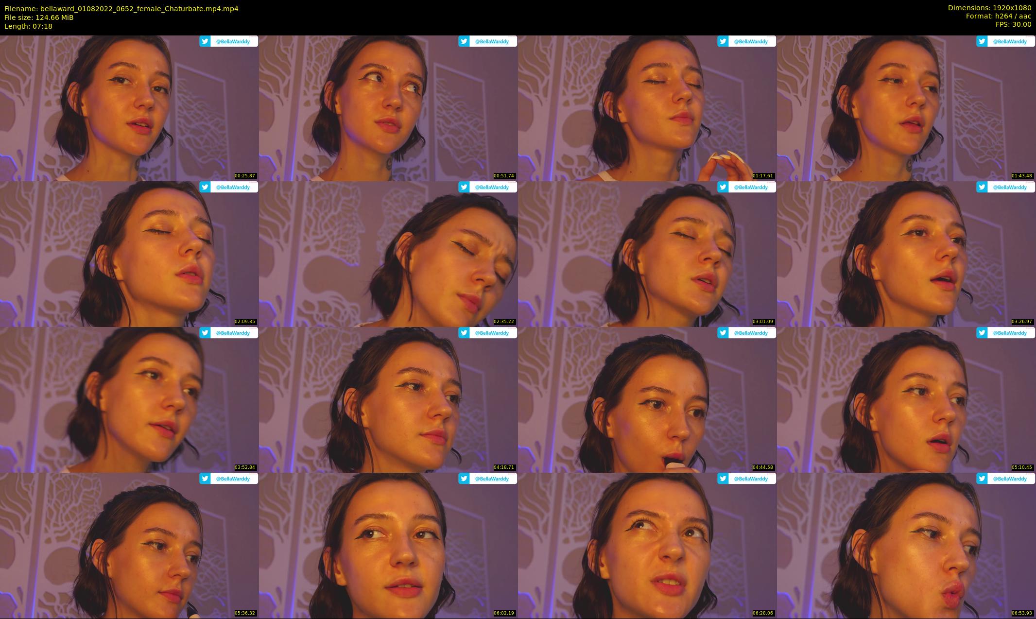 bellaward — 8 minute Chaturbate female cam show recording, 1080p, Aug 1, 2022