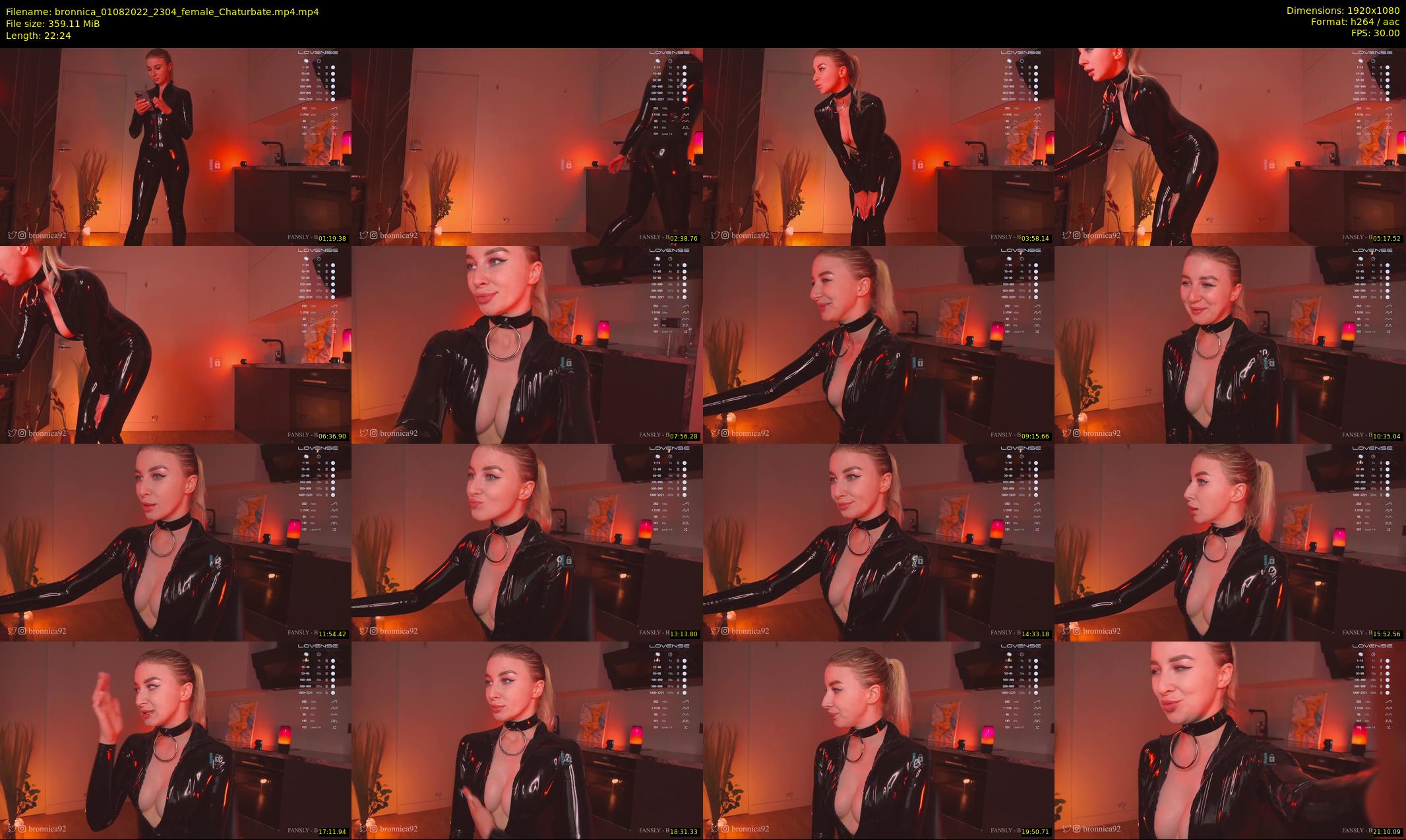 bronnica — 23 minute Chaturbate female cam show recording, 1080p, Aug 1, 2022