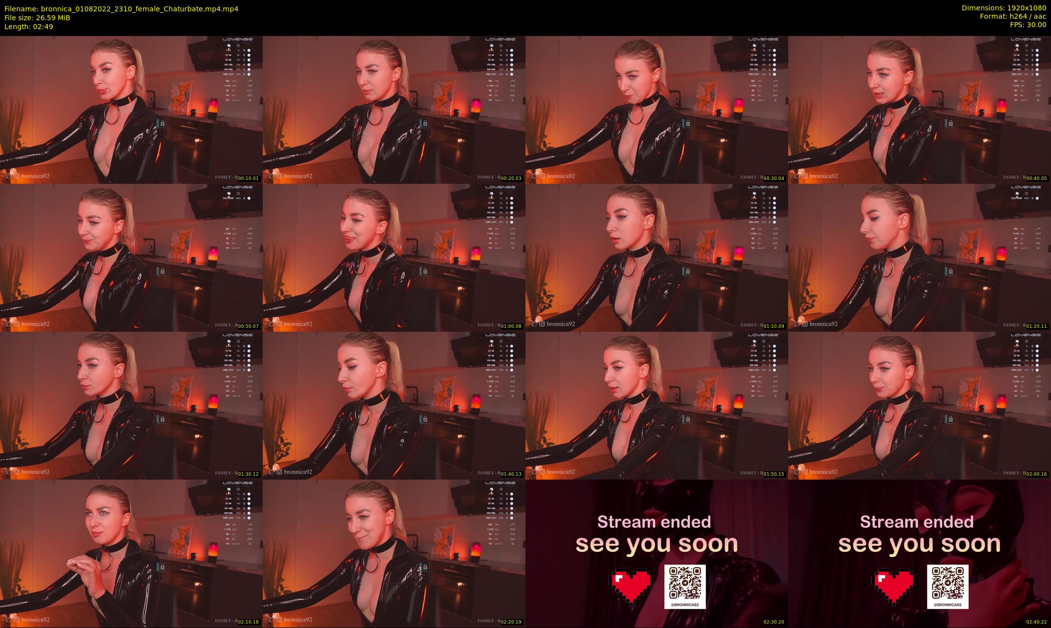 bronnica — 3 minute Chaturbate female cam show recording, 1080p, Aug 1, 2022