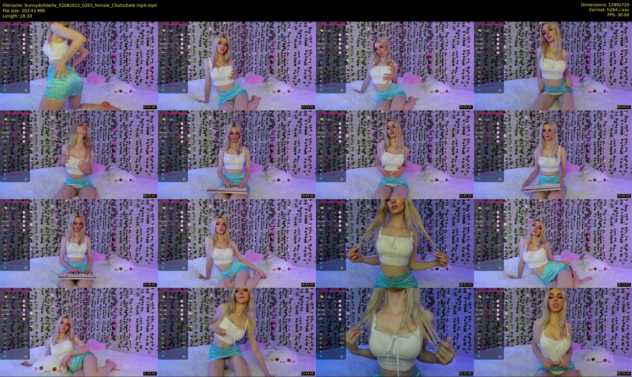 bunnydollstella — 29 minute Chaturbate female cam show recording, 720p, Aug 2, 2022