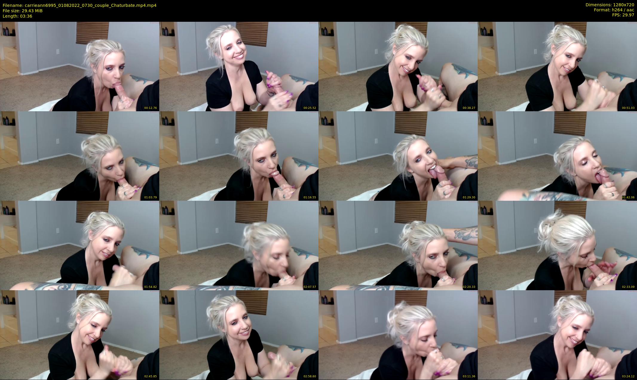 carrieann6995 — 4 minute Chaturbate couple cam show recording, 720p, Aug 1, 2022