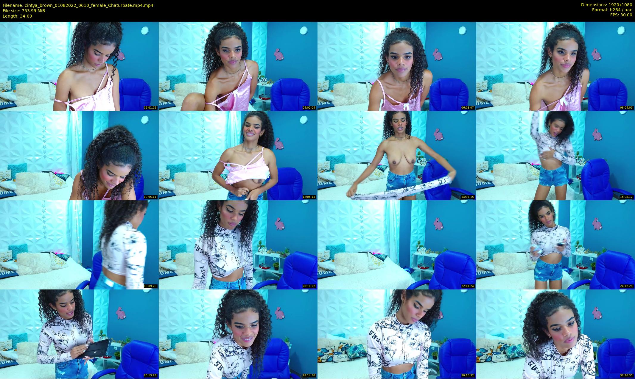 cintya_brown — 35 minute Chaturbate female cam show recording, 1080p, Aug 1, 2022