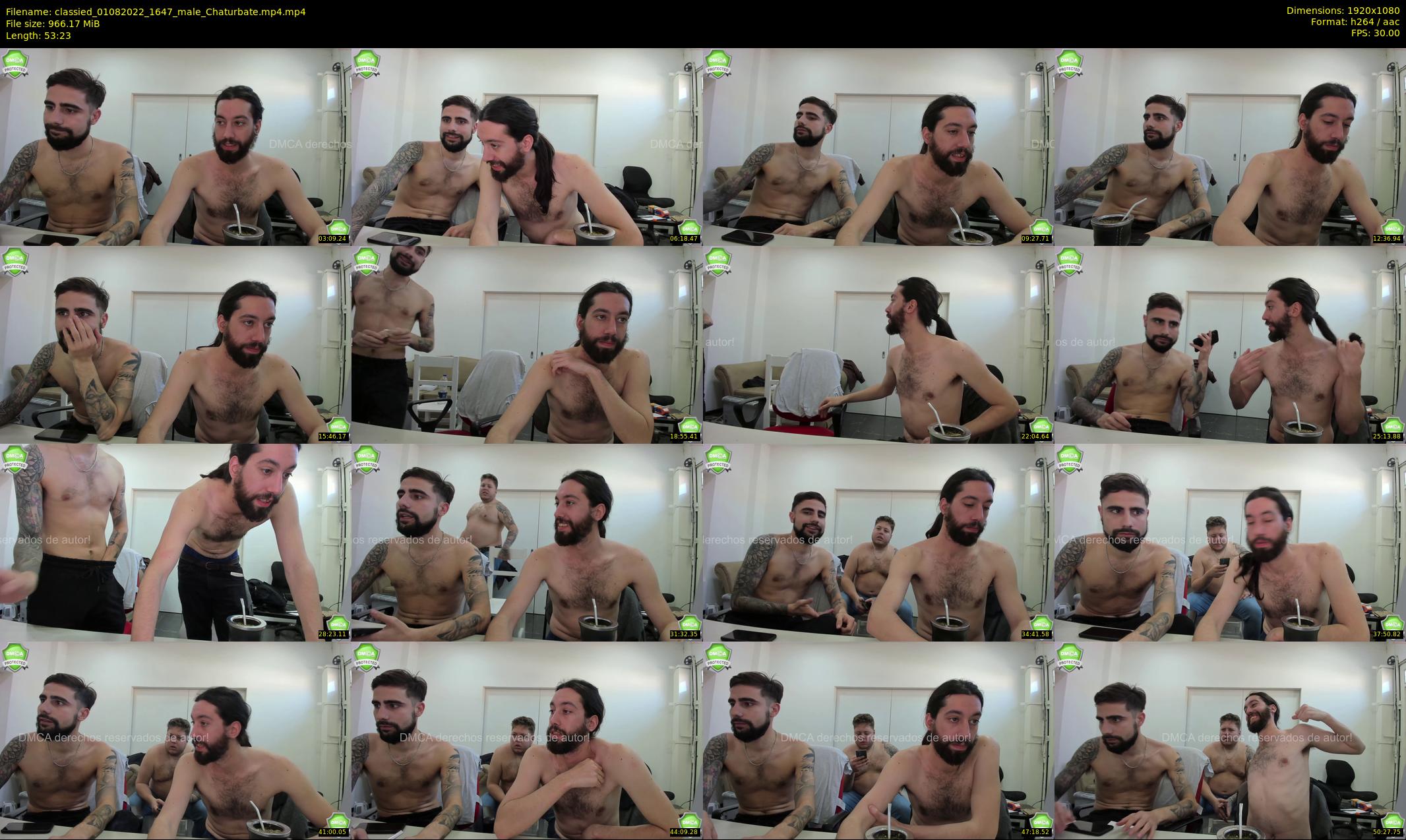 classied — 54 minute Chaturbate male cam show recording, 1080p, Aug 1, 2022