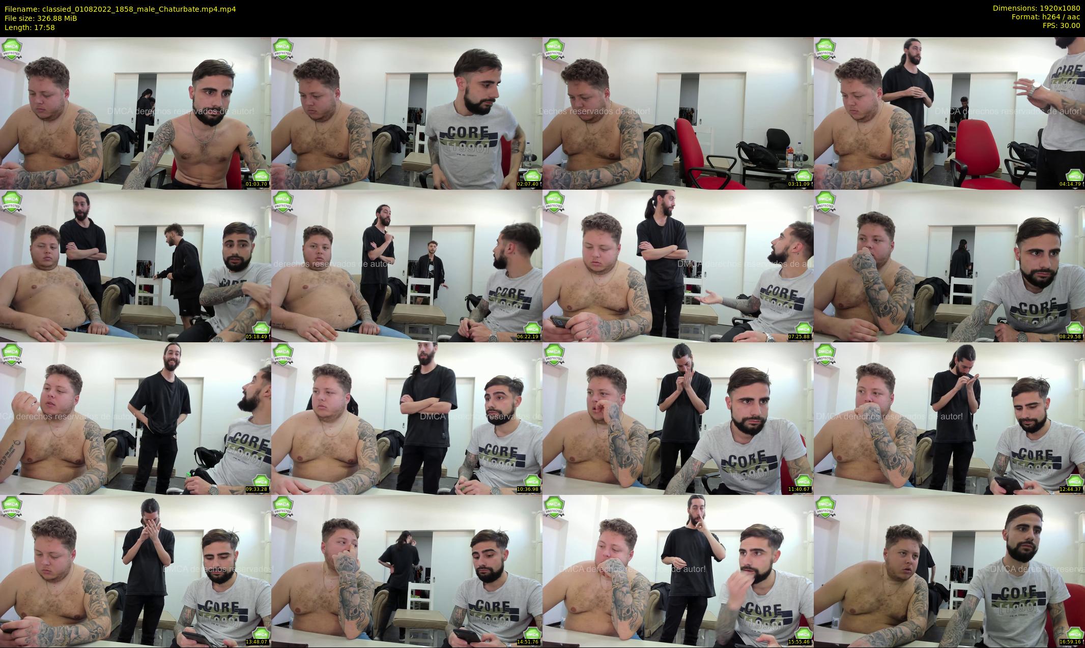 classied — 18 minute Chaturbate male cam show recording, 1080p, Aug 1, 2022