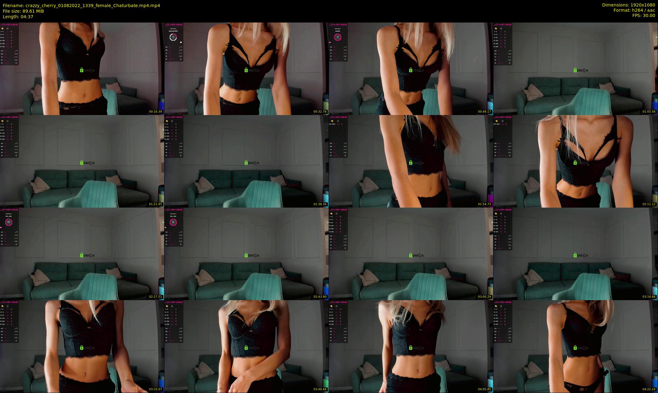 crazzy_cherry — 5 minute Chaturbate female cam show recording, 1080p, Aug 1, 2022