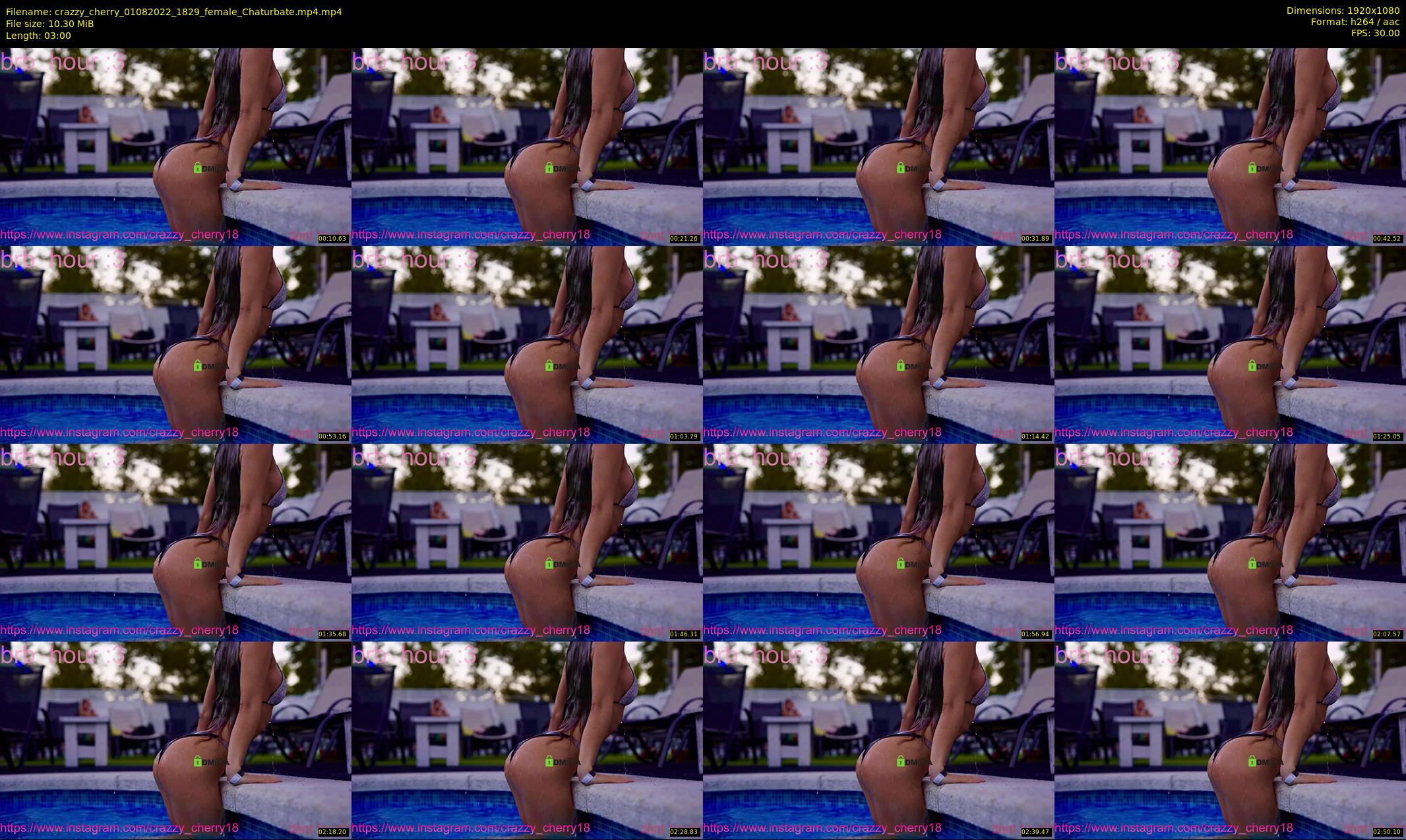 crazzy_cherry — 3 minute Chaturbate female cam show recording, 1080p, Aug 1, 2022