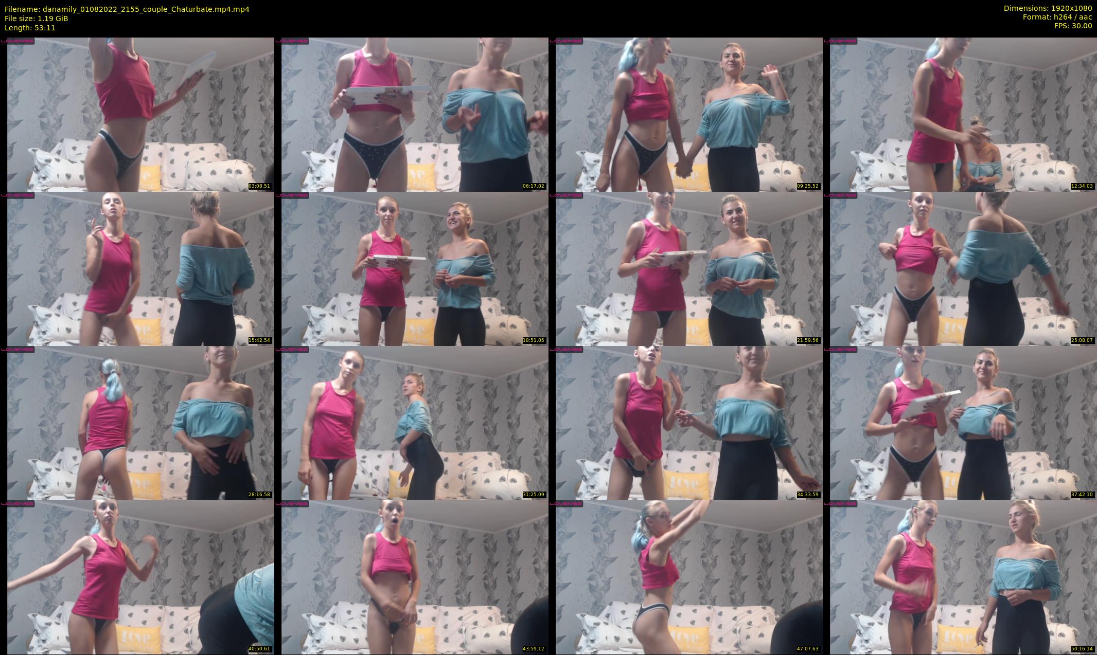 danamily — 54 minute Chaturbate female cam show recording, 1080p, Aug 1, 2022