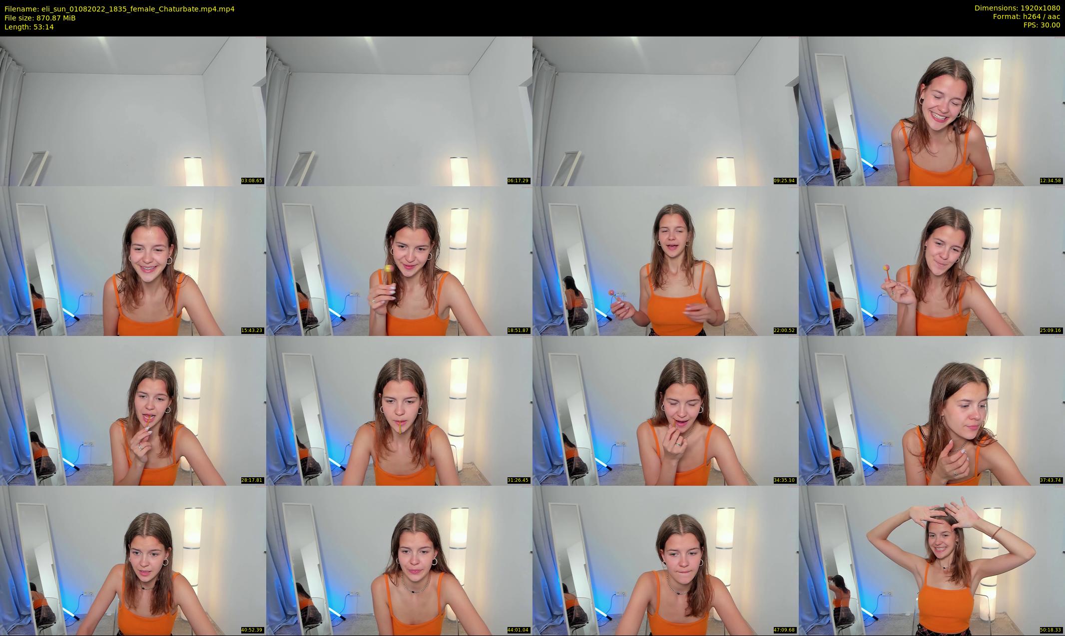 eli_sun — 54 minute Chaturbate female cam show recording, 1080p, Aug 1, 2022