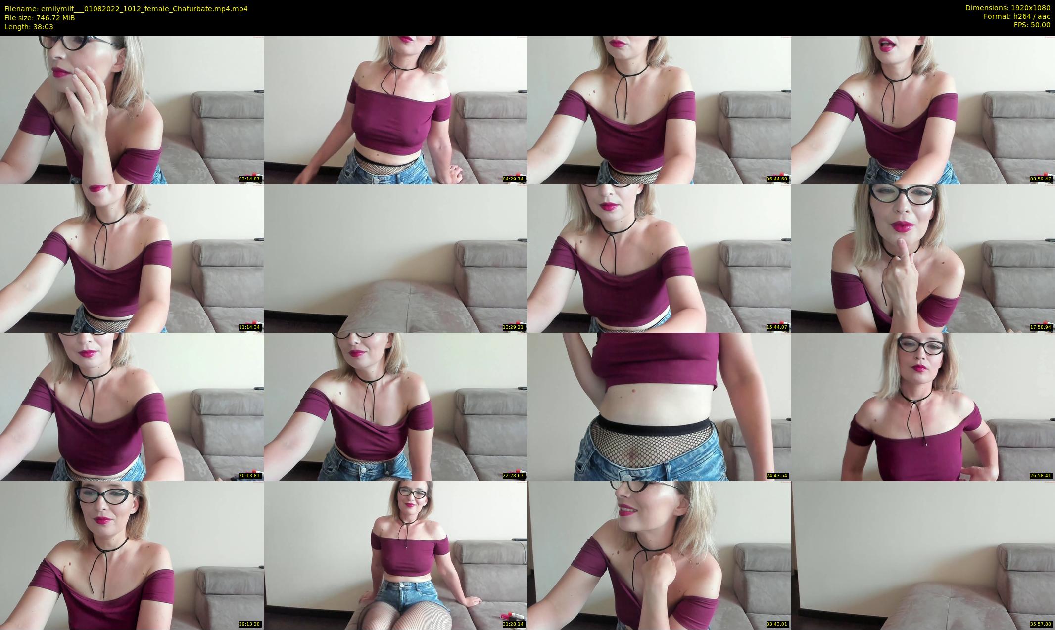 emilymilf__ — 39 minute Chaturbate female cam show recording, 1080p, Aug 1, 2022