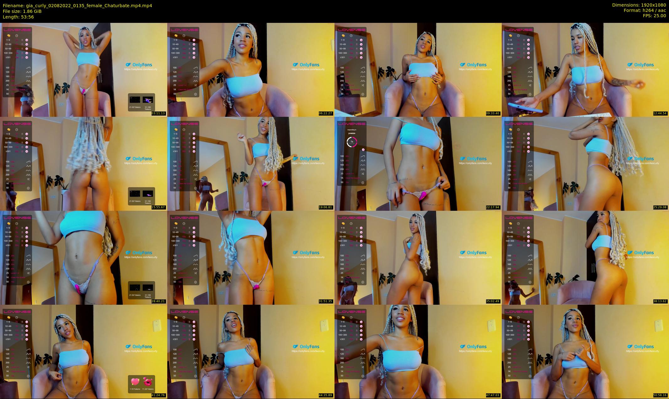 gia_curly — 54 minute Chaturbate female cam show recording, 1080p, Aug 2, 2022