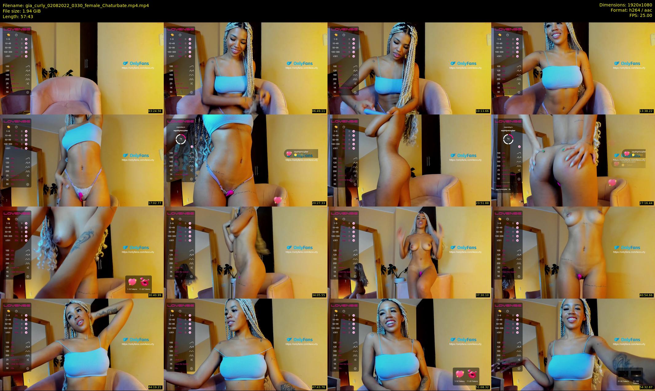 gia_curly — 58 minute Chaturbate female cam show recording, 1080p, Aug 2, 2022